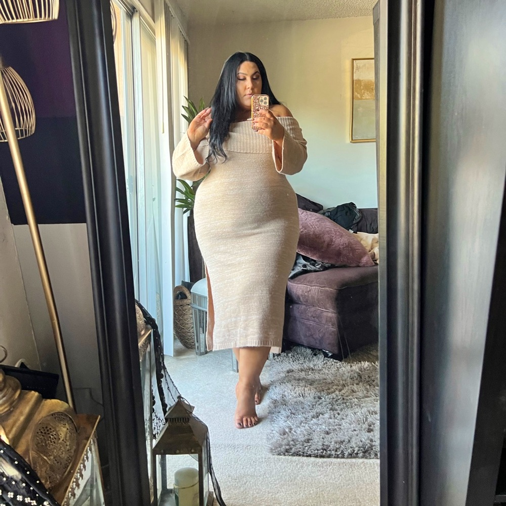 Eloquii off shoulder sweater dress! Worn once!